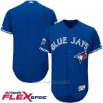 Maglia Baseball Uomo Toronto Blue Jays Blank Blu Flex Base Autentico Collezione Allenamento Primaverile
