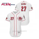 Maglia Baseball Uomo Cincinnati Reds Matt Kemp 150th Aniversario Patch Flex Base Bianco