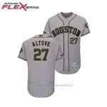 Maglia Baseball Uomo Astros Jose Altuve 2018 Dia de los Caidos Flex Base Grigio