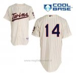 Maglia Baseball Uomo Minnesota Twins Kent Hrbek 14 Crema Alterner Cool Base