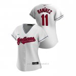 Maglia Baseball Donna Cleveland Indians Jose Ramirez 2020 Replica Primera Bianco