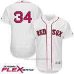 Maglia Baseball Uomo Boston Red Sox 34 David Ortiz Bianco Flex Base Autentico Collezione