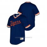 Maglia Baseball Bambino Detroit Tigers Cooperstown Collection Mesh Wordmark V-neck Blu