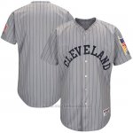 Maglia Baseball Uomo Cleveland Indians Grigio 1917 Turn Back The Clock