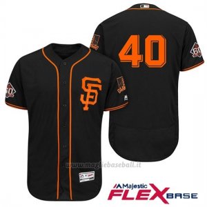 Maglia Baseball Uomo San Francisco Giants Madison Bumgarner Nero Alterner 60th Season Flex Base