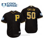 Maglia Baseball Uomo Pittsburgh Pirates Jameson Taillon Cool Base Entrenamiento De Primavera 2019 Nero
