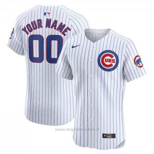 Maglia Baseball Uomo Chicago Cubs Home Elite Personalizzate Bianco