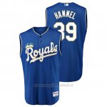 Maglia Baseball Uomo Kansas City Royals Jason Hammel Throwback Turn Ahead Blu