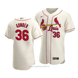 Maglia Baseball Uomo St. Louis Cardinals Austin Gomber Autentico Alternato Crema