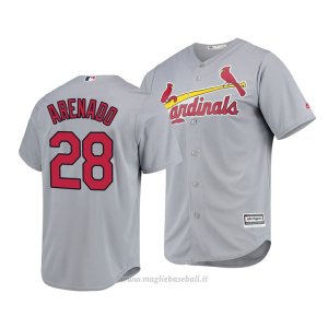 Maglia Baseball Uomo St. Louis Cardinals Nolan Arenado Cool Base Road Grigio