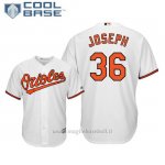 Maglia Baseball Uomo Baltimore Orioles Caleb Joseph Cool Base Majestic 1ªBianco