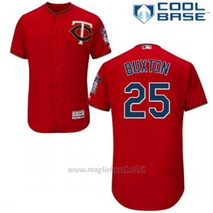Maglia Baseball Uomo Minnesota Twins Byron Buxton Scarlet Cool Base