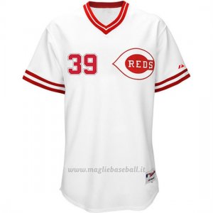 Maglia Baseball Uomo Cincinnati Reds 39 Cncinnati Devin Mesoraco Turn Back The Clock Bianco