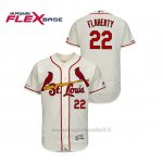 Maglia Baseball Uomo St. Louis Cardinals Jack Flaherty 150th Aniversario Patch Autentico Flex Base Crema
