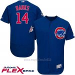 Maglia Baseball Uomo Chicago Cubs 14 Ernie Banks Majestic Autentico Collezione Flex Base