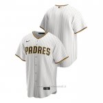 Maglia Baseball Uomo San Diego Padres Replica Primera Bianco Marrone