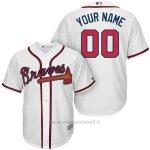 Maglia Atlanta Braves Personalizzate Bianco