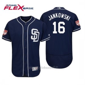 Maglia Baseball Uomo San Diego Padres Travis Jankowski Flex Base Entrenamiento De Primavera 2019 Blu