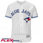 Maglia Baseball Uomo Toronto Blue Jays Blank Bianco Flex Base Autentico Collezione