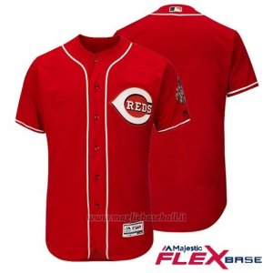 Maglia Baseball Uomo Cincinnati Reds Majestic Flex Base Scarlet Autentico Collezione