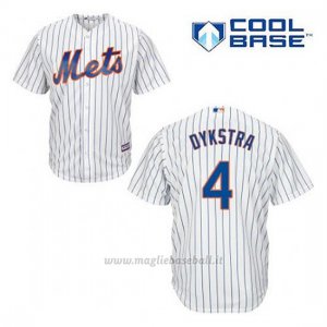 Maglia Baseball Uomo New York Mets Lenny Dykstra 4 Bianco 1ªCool Base