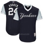 Maglia Baseball Uomo New York Yankees 2017 Little League World Series Gary Sanchez Blu