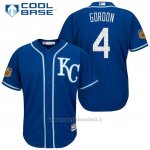 Maglia Baseball Uomo Kansas City Royals Alex Gordon 4 2017 Allenamento Primaverile Cool Base Giocatore