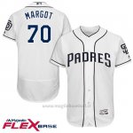 Maglia Baseball Uomo San Diego Padres 70 Manuel Margot Bianco 2017 Flex Base