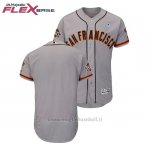 Maglia Baseball Uomo San Francisco Giants Grigio 2018 Dia del Padre Flex Base