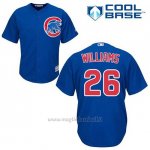 Maglia Baseball Uomo Chicago Cubs 26 Billy Williams Blu Alterner Cool Base