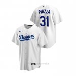 Maglia Baseball Uomo Los Angeles Dodgers Mike Piazza Replica Primera Bianco