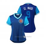 Maglia Baseball Donna Chicago Cubs Javier Baez 2018 Llws Players Weekend El Mago Royal
