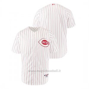 Maglia Baseball Uomo Cincinnati Reds Throwback 1967 Bianco