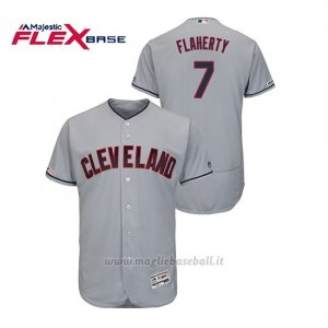 Maglia Baseball Uomo Cleveland Indians Ryan Flaherty 150th Aniversario Patch Flex Base Grigio
