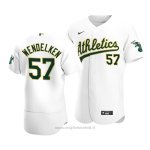 Maglia Baseball Uomo Oakland Athletics J.b. Wendelken Autentico Primera Bianco