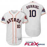 Maglia Baseball Uomo Houston Astros 2017 World Series Campione Yuli Gurriel Bianco Flex Base