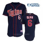 Maglia Baseball Uomo Minnesota Twins Tony Oliva 6 Blu Blu Alterner 1ªCool Base
