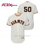 Maglia Baseball Uomo San Francisco Giants Ty Blach 150th Aniversario Patch Autentico Flex Base Avorio