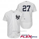 Maglia Baseball Uomo New York Yankees Giancarlo Stanton Bianco Autentico Collezione Flex Base