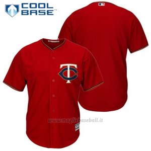 Maglia Baseball Uomo Minnesota Twins Autentico Collezione Scarlet Cool Base