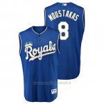 Maglia Baseball Uomo Kansas City Royals Mike Moustakas Throwback Turn Ahead Blu