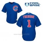 Maglia Baseball Uomo Chicago Cubs 1 Kosuke Fukudome Blu Alterner Cool Base