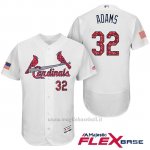 Maglia Baseball Uomo St. Louis Cardinals 2017 Estrellas y Rayas Matt Adams Bianco Flex Base