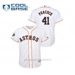 Maglia Baseball Bambino Houston Astros 41 Brad Peacock 2019 World Series Bound Cool Base Bianco