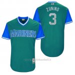 Maglia Baseball Uomo Seattle Mariners 2017 Little League World Series Mike Zunino Aqua