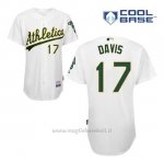 Maglia Baseball Uomo Oakland Athletics Ike Davis 17 Bianco 1ªCool Base