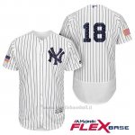 Maglia Baseball Uomo New York Yankees 2017 Estrellas y Rayas Didi Gregorius Bianco Flex Base