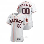 Maglia Baseball Uomo Houston Astros Personalizzate Autentico Bianco