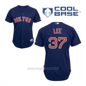 Maglia Baseball Uomo Boston Red Sox 37 Bill Lee Blu Alterner Cool Base