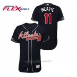 Maglia Baseball Uomo Atlanta Braves Ender Inciarte 150th Aniversario Patch Autentico Flex Base Blu